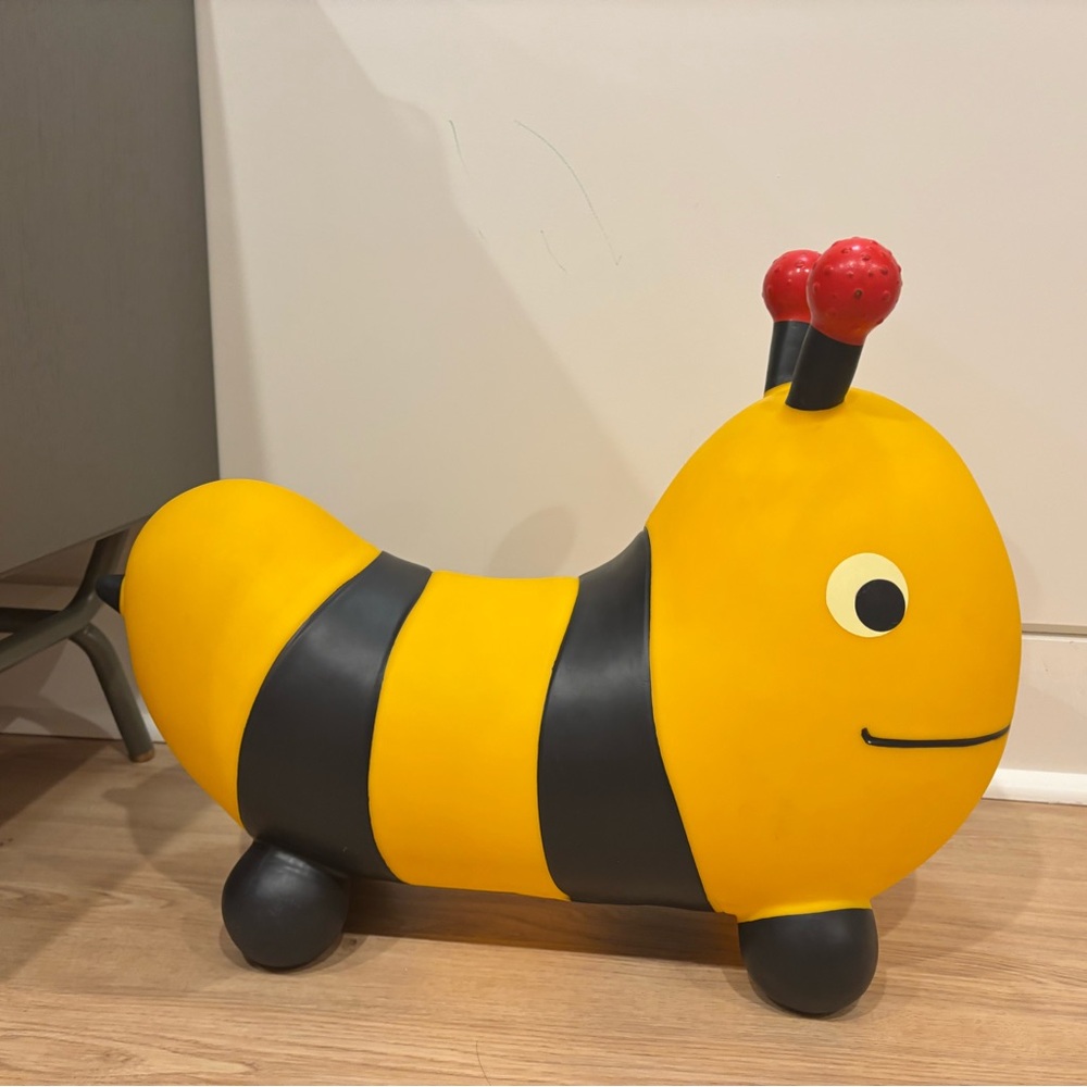 Yellow and Black Bumblebee Ride-On Toy